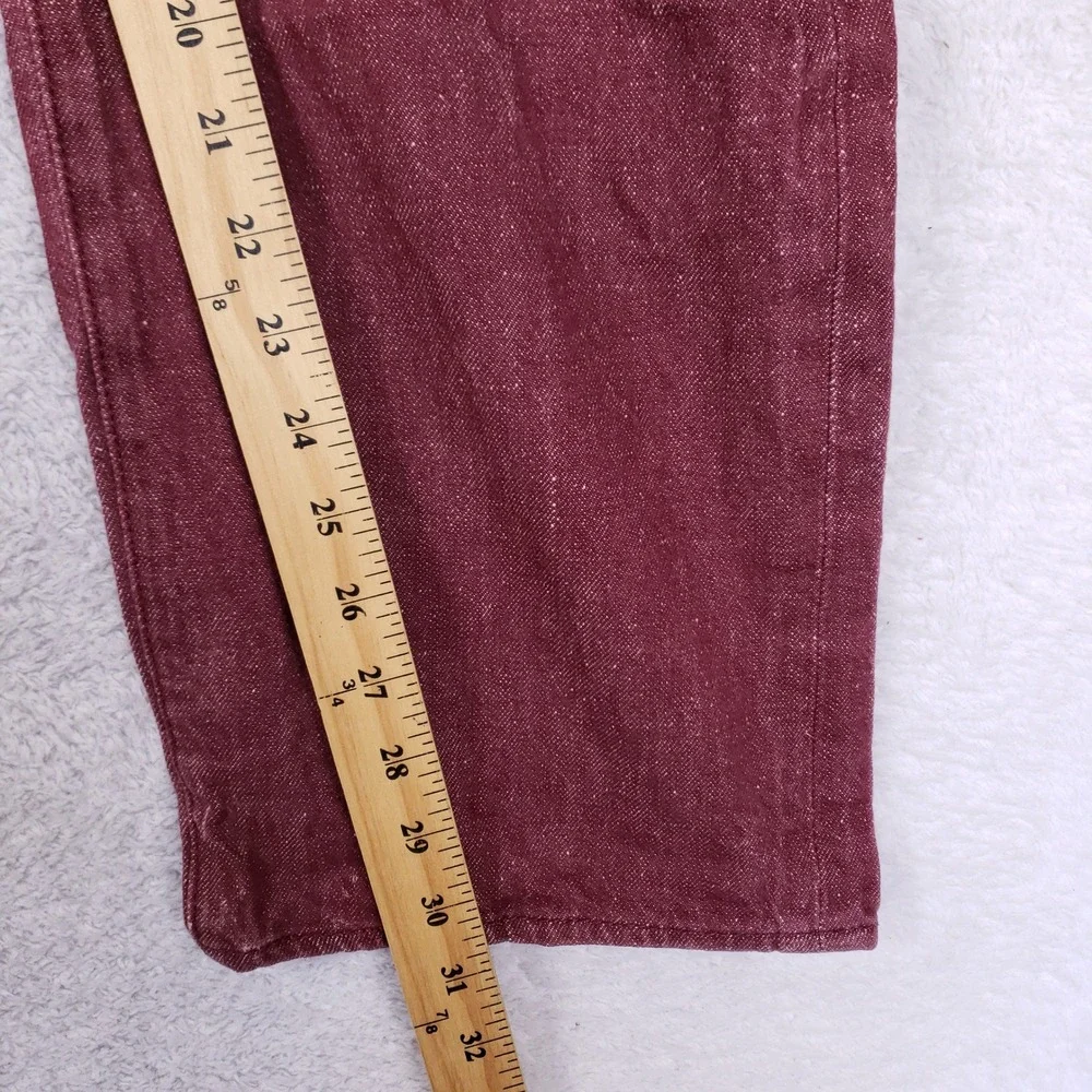 Levi's 501 White Oak Cone Denim Mens 40x32 Red Jeans Button Fly Heritage - Picture 6 of 14